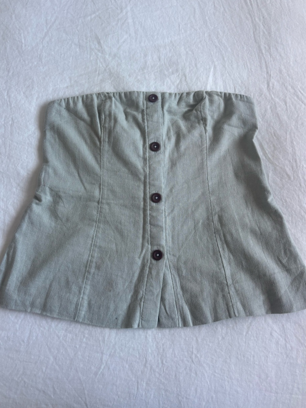 Abercrombie Linen Button Tube Top